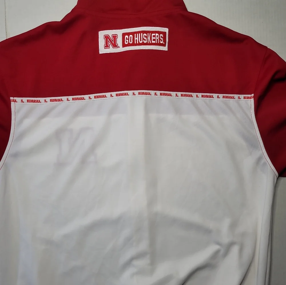 Spike Sports NCAA Nebraska Cornhuskers Zip Up Track Jacket Men's Large - Picture 8 of 11